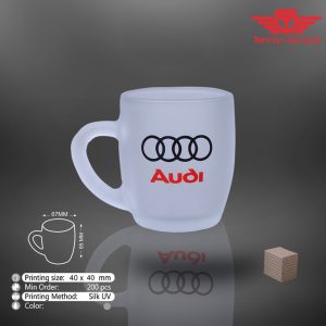 لیوان شیشه ای تبلیغاتی