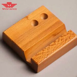 استند موبایل چوبی