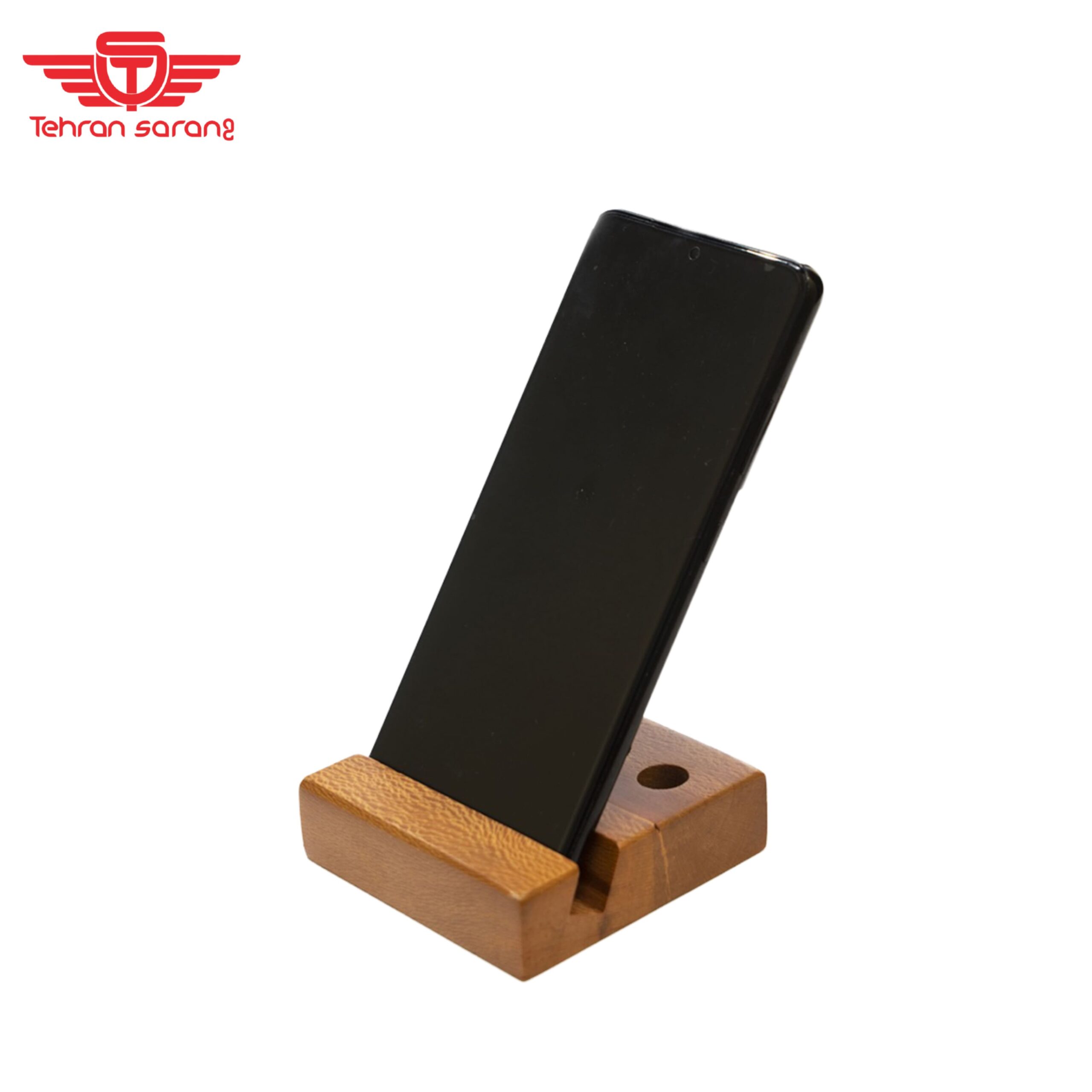 استند موبایل چوبی