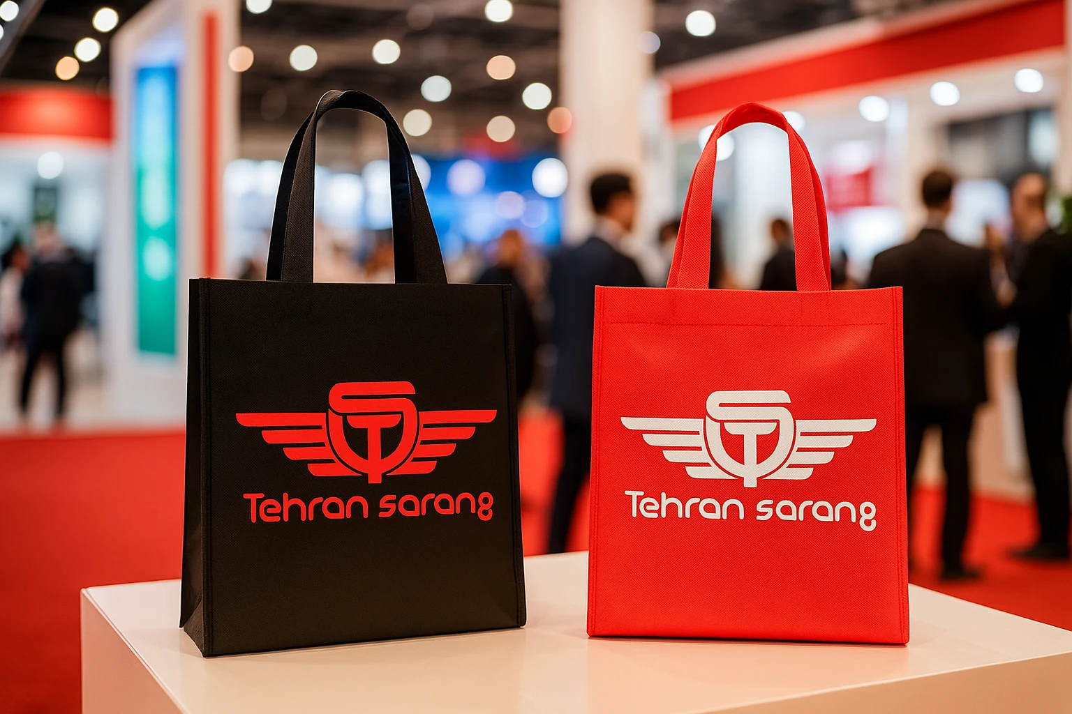 ساک دستی نمایشگاهی با چاپ لوگو