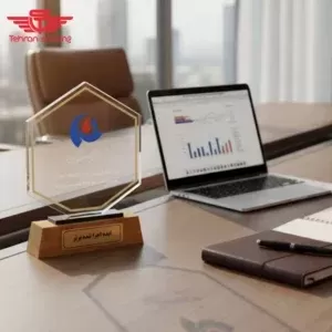 تندیس هدیه 6 ضلعی