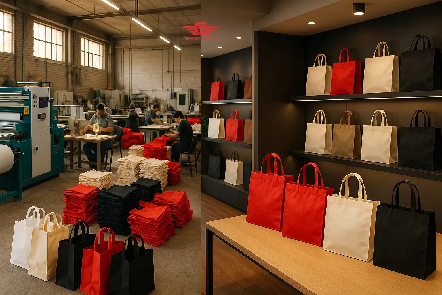 ساک دستی تبلیغاتی با قیمت تولیدی