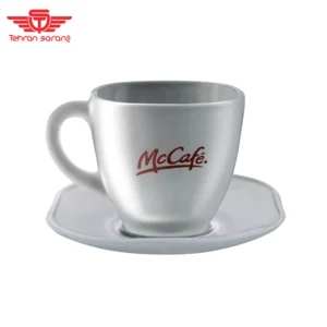 فنجان و نعلبکی شیشه ای