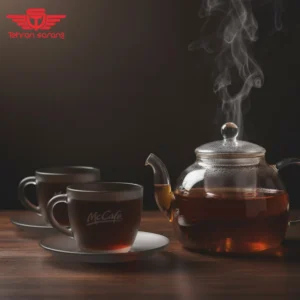 فنجان و نعلبکی شیشه ای