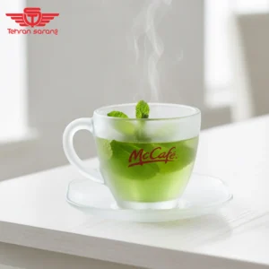 فنجان و نعلبکی شیشه ای