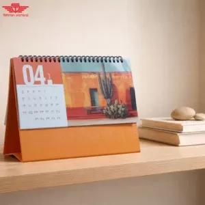 تقویم رومیزی کتان پایه گالینگور